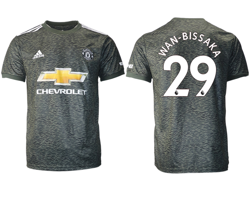 Men 2020-2021 club Manchester United away aaa version #29 black Soccer Jerseys